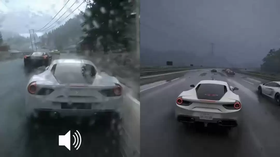 雨天效果对比：《驾驶俱乐部》vs《极限竞速：地平线6》
