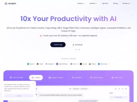 Anakin.ai-一站式无代码AI应用构建平台