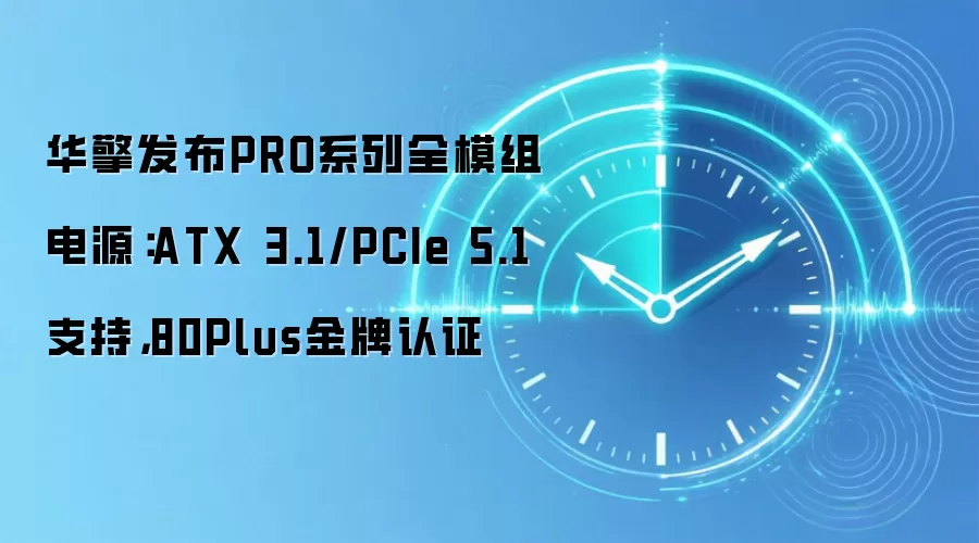 华擎发布PRO系列全模组电源：ATX 3.1/PCIe 5.1支持，80Plus金牌认证