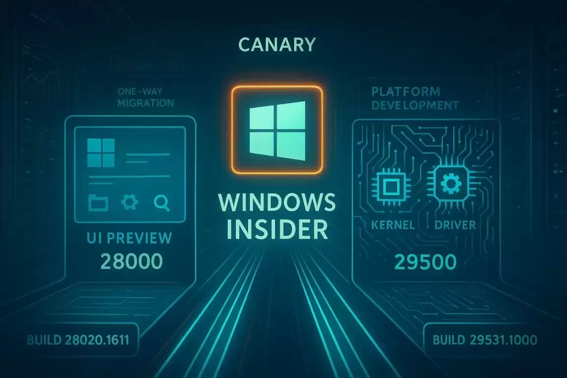 Win11 Canary频道拆分为两条独立的更新路径: 推行功能版/平台重构版双轨制