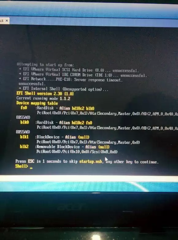 VM虚拟机安装mac10.8.5系统出现efi的问题的解决方法