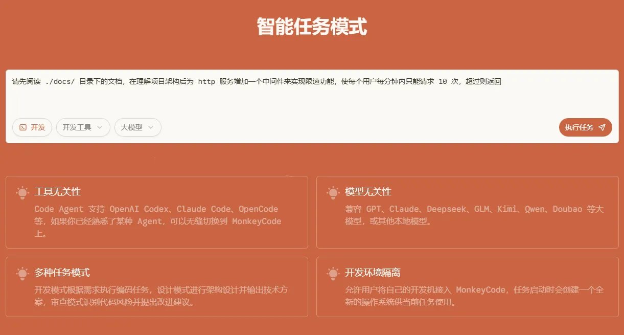 MonkeyCode:企业级AI开发平台