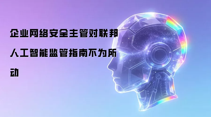 企业网络安全主管对联邦人工智能监管指南不为所动