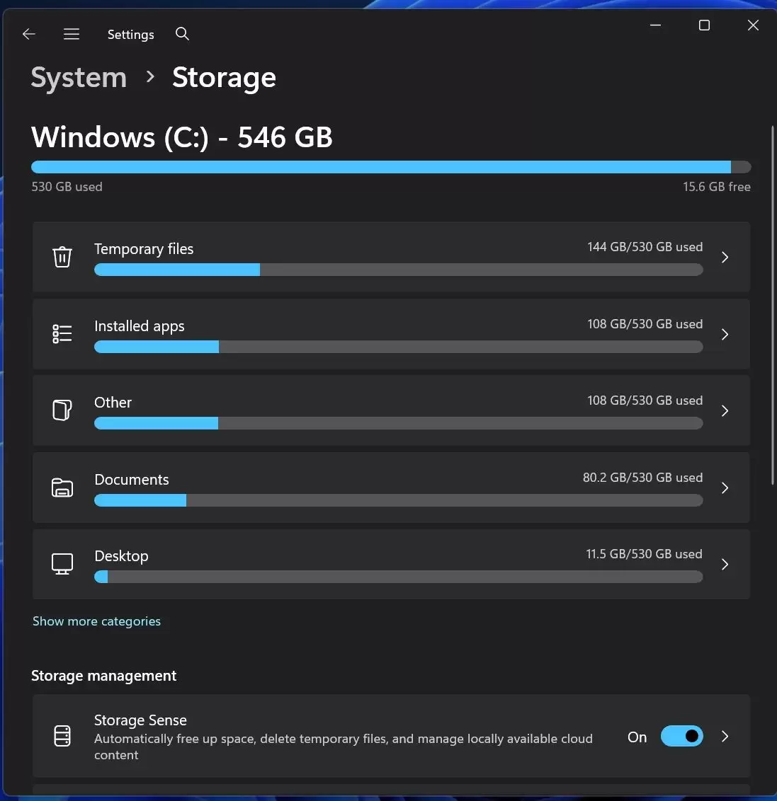 Win11 1月可选更新KB5074105导致临时文件清理功能失效