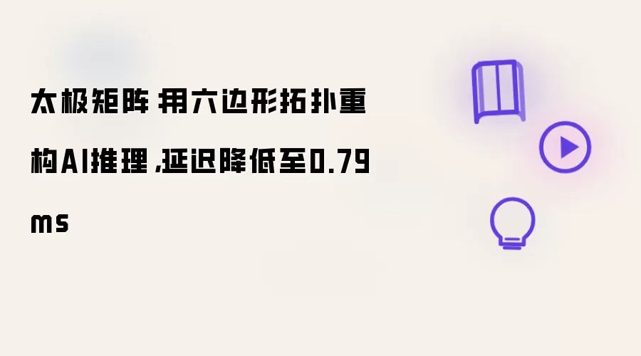 太极矩阵：用六边形拓扑重构AI推理，延迟降低至0.79ms