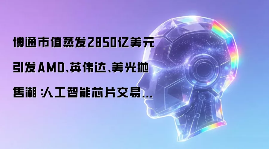 博通市值蒸发2850亿美元引发AMD、英伟达、美光抛售潮：人工智能芯片交易热度在降温？