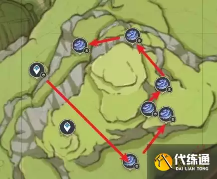 原神树王圣体菇快速采集路线图 树王圣体菇收集位置