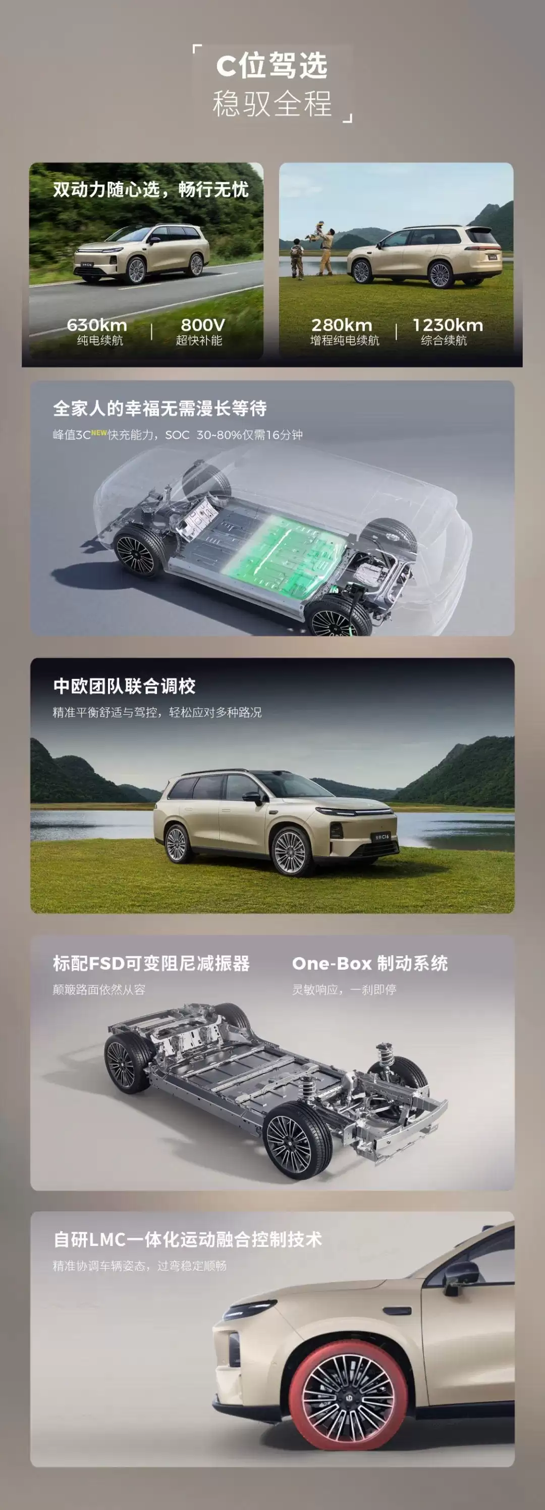 零跑全新C10/C11/C16上市：全系标配前排双零重力座椅，C10车型12.58万元起