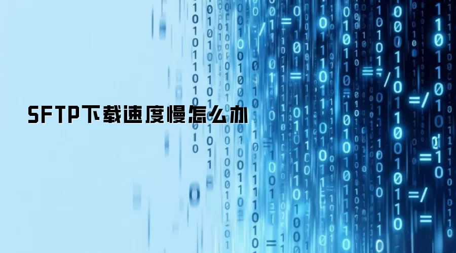 SFTP下载速度慢怎么办