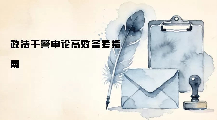 政法干警申论高效备考指南