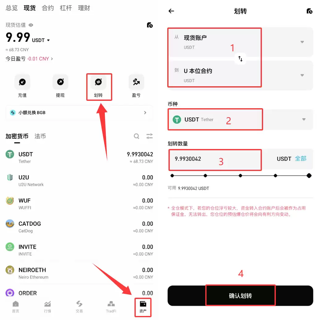 Bitget新手入门：如何完成第一笔合约交易