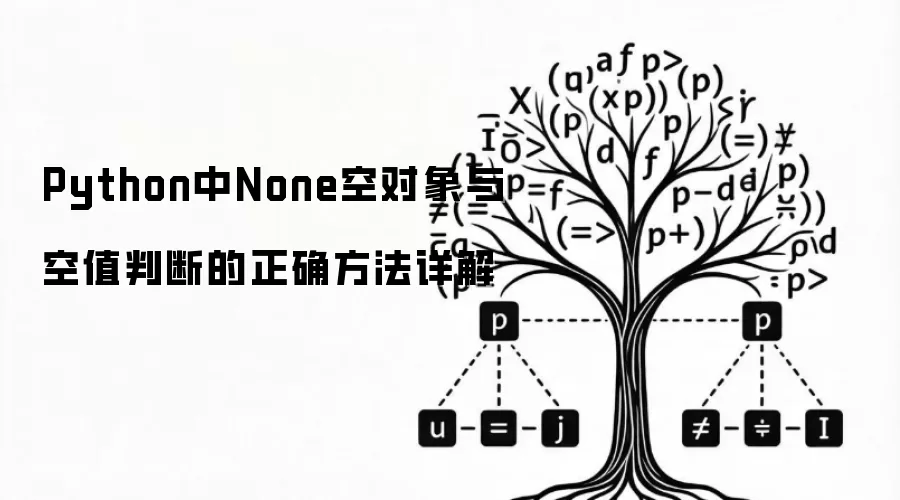 Python中None空对象与空值判断的正确方法详解