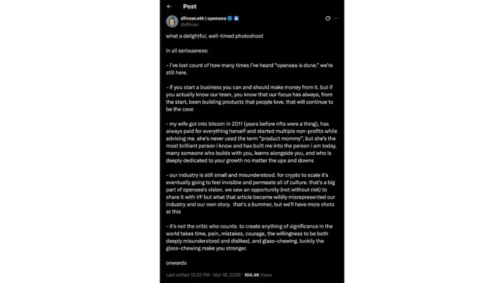 OpenSea推迟SEA代币发行对NFT行业的影响与展望