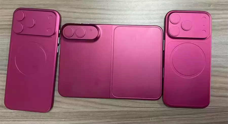 三款机模齐曝光:iPhone折叠屏与iPhone 18 Pro系列同框亮相 三款机模齐曝光:iPhone折叠屏与iPhone 18 Pro系列同框亮相
