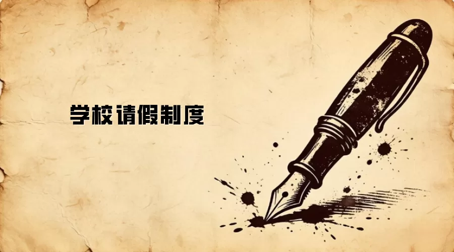 学校请假制度