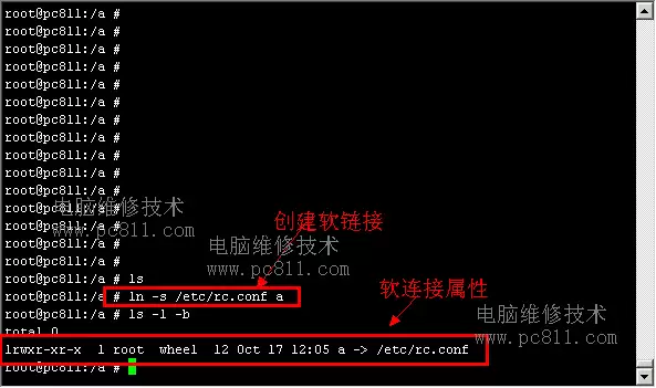 Unix系统中的硬链接和软链接详解