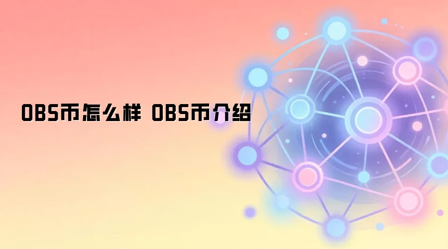 OBS币怎么样 OBS币介绍
