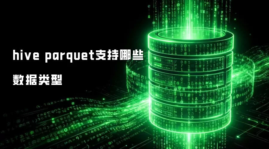hive parquet支持哪些数据类型