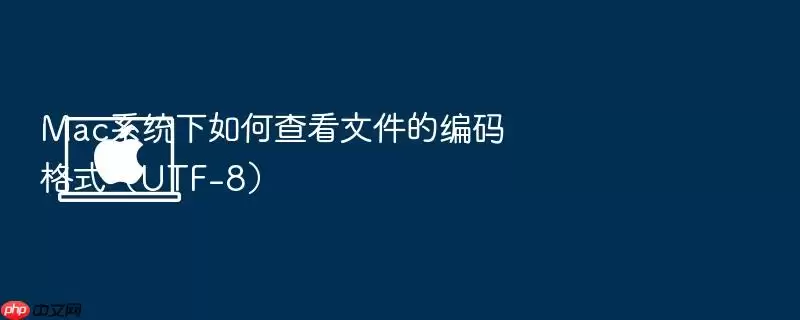 Mac系统下如何查看文件的编码格式（UTF-8）