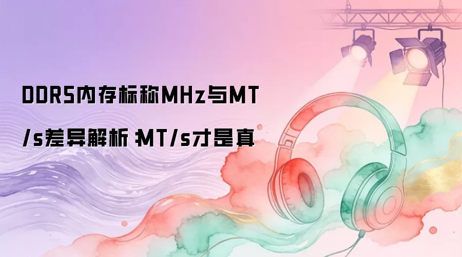 DDR5内存标称MHz与MT/s差异解析：MT/s才是真