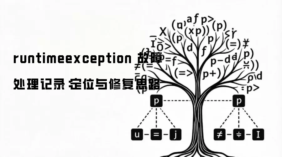runtimeexception 故障处理记录:定位与修复思路