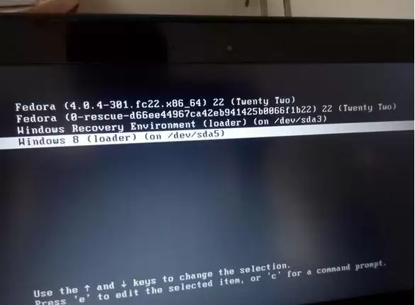 安装Fedora 22破坏了原Win10系统的UEFI引导程序的解决方法