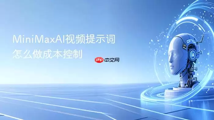 MiniMaxAI视频提示词怎么做成本控制