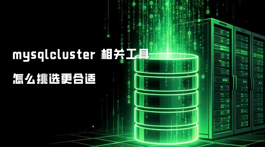mysqlcluster 相关工具怎么挑选更合适