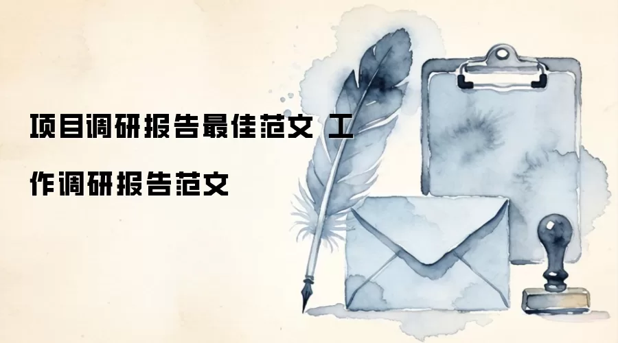 项目调研报告最佳范文 工作调研报告范文