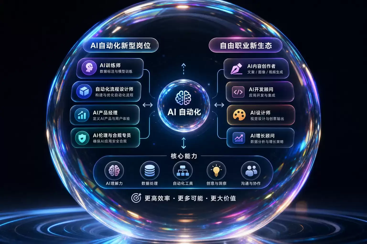 学完AI编程能做什么？就业、自由职业、创业三层新形态