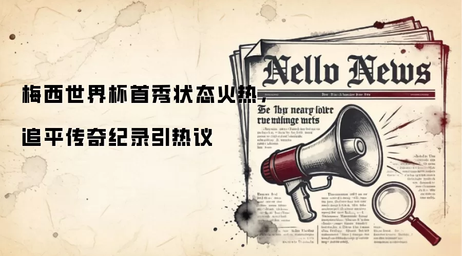 梅西世界杯首秀状态火热,追平传奇纪录引热议