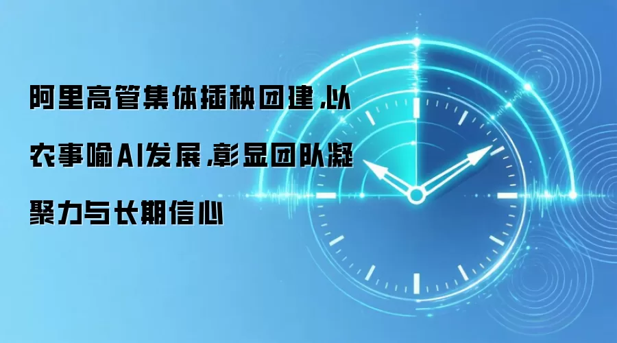 阿里高管集体插秧团建，以农事喻AI发展，彰显团队凝聚力与长期信心