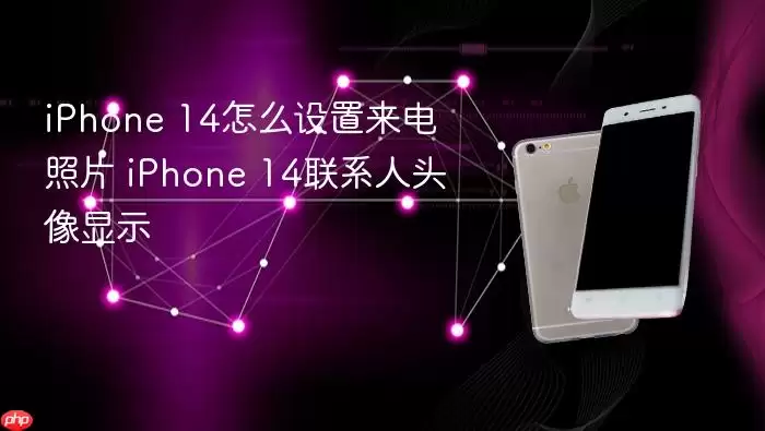 iPhone 14怎么设置来电照片 iPhone 14联系人头像显示