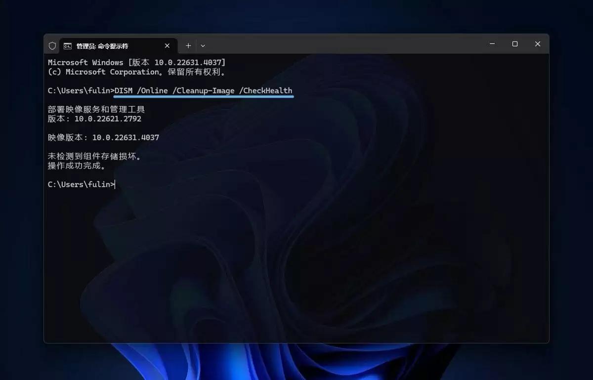 DISM命令怎么修复损坏系统映像? win11/10用dism修复受损需要挂载映像的技巧