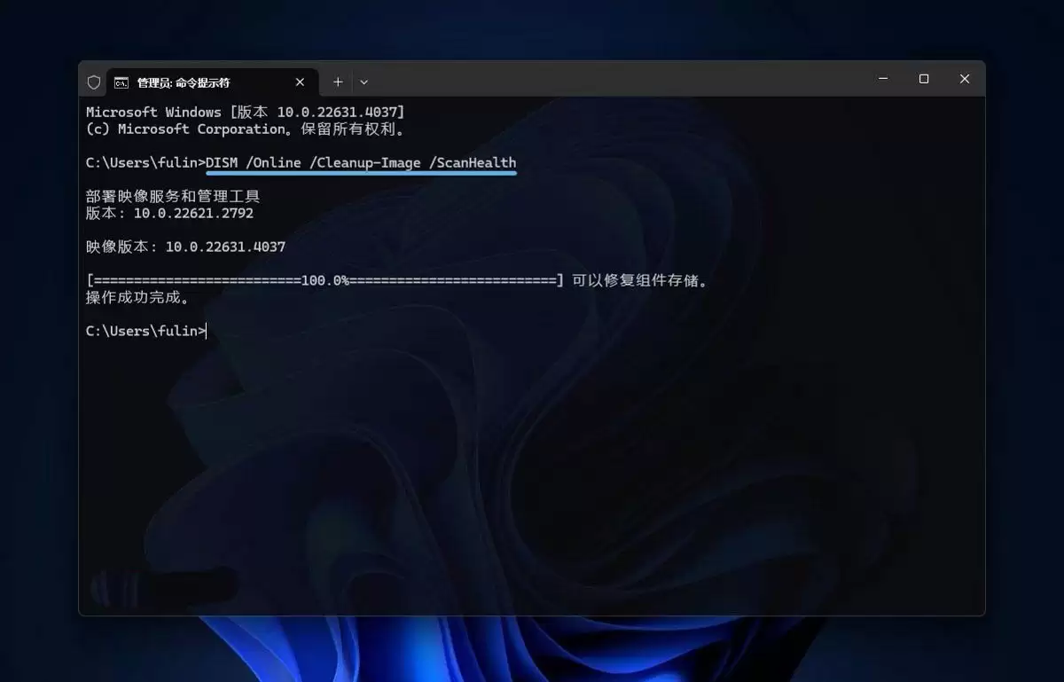 DISM命令怎么修复损坏系统映像? win11/10用dism修复受损需要挂载映像的技巧