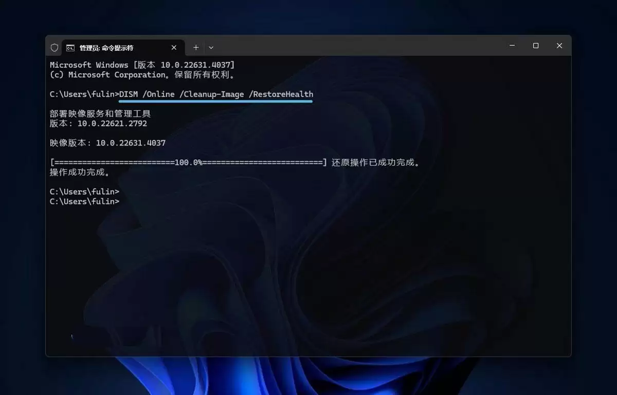 DISM命令怎么修复损坏系统映像? win11/10用dism修复受损需要挂载映像的技巧