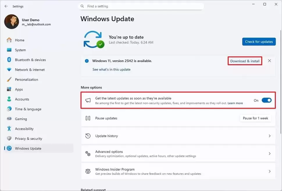 Win11 25H2 正式版更新推送:更新快无重大新功能