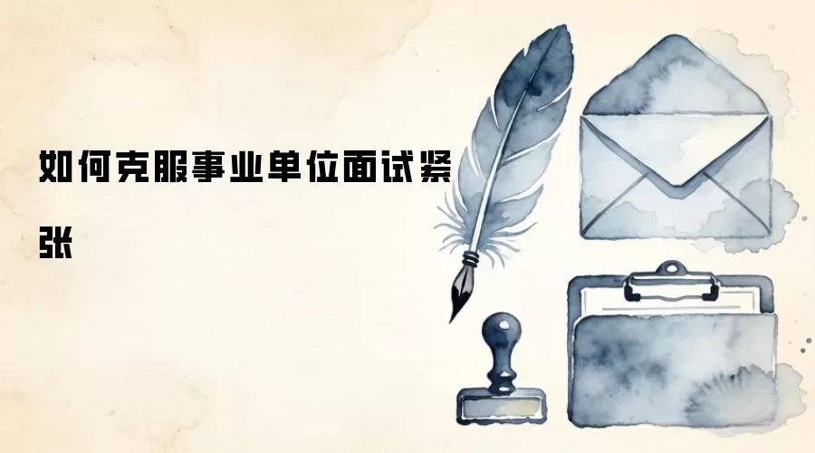 如何克服事业单位面试紧张