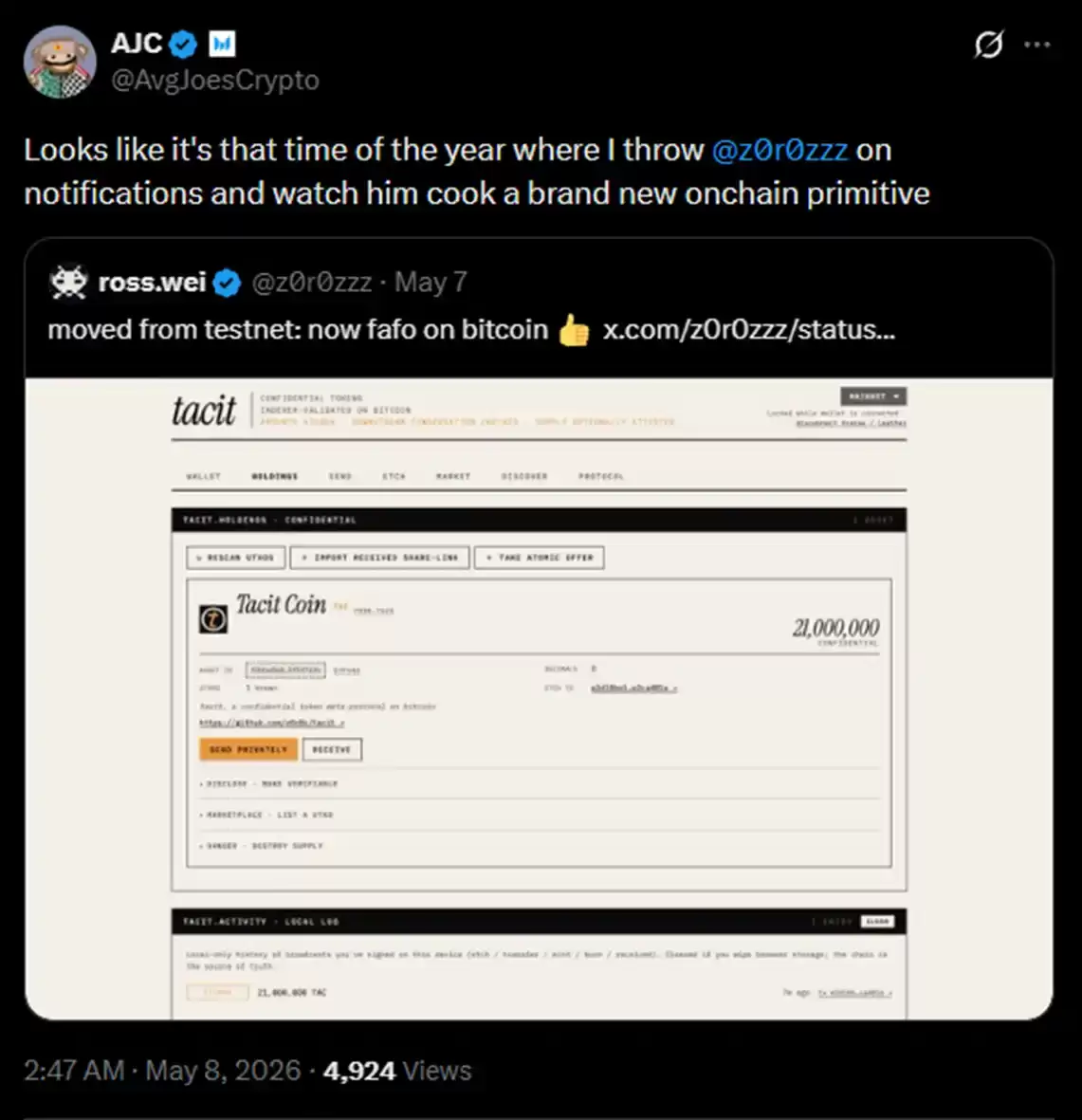 谁做了 Tacit?