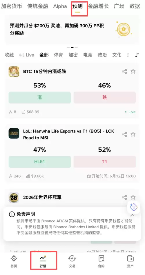 币安预测市场参与教学