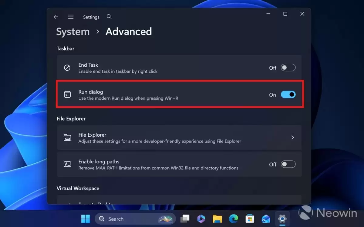 Win11预览版26220.7523怎么开启新版运行对话框?