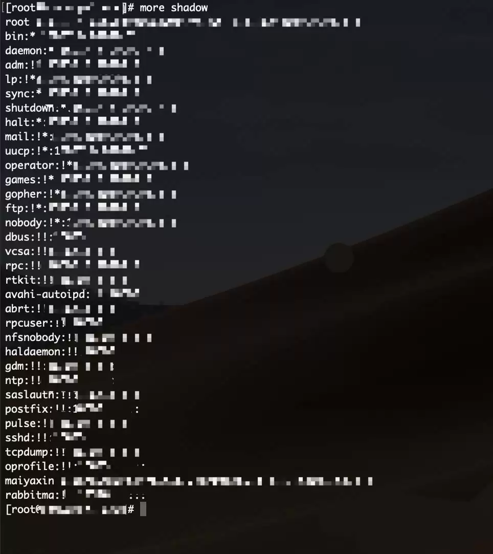 Linux怎么查找影子文件并进入?