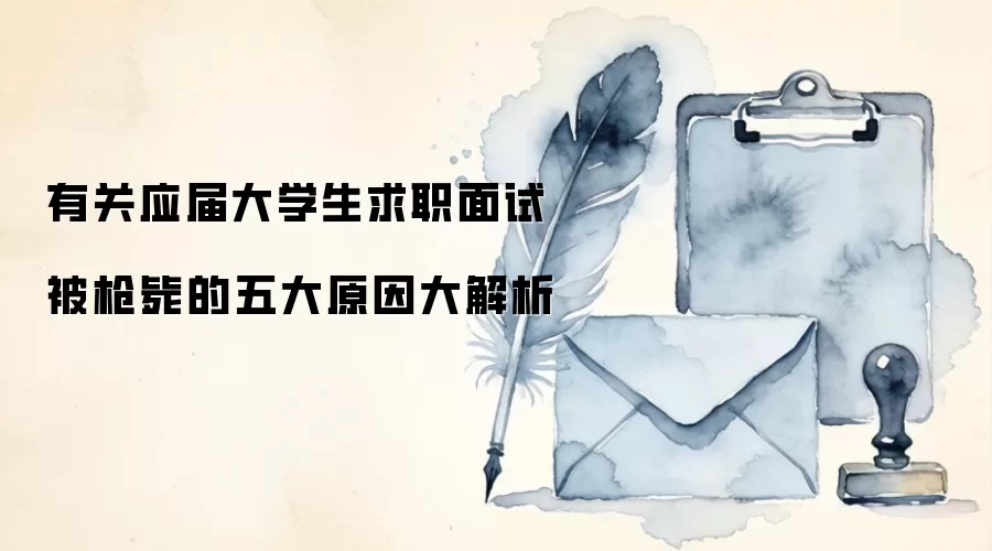 有关应届大学生求职面试被枪毙的五大原因大解析