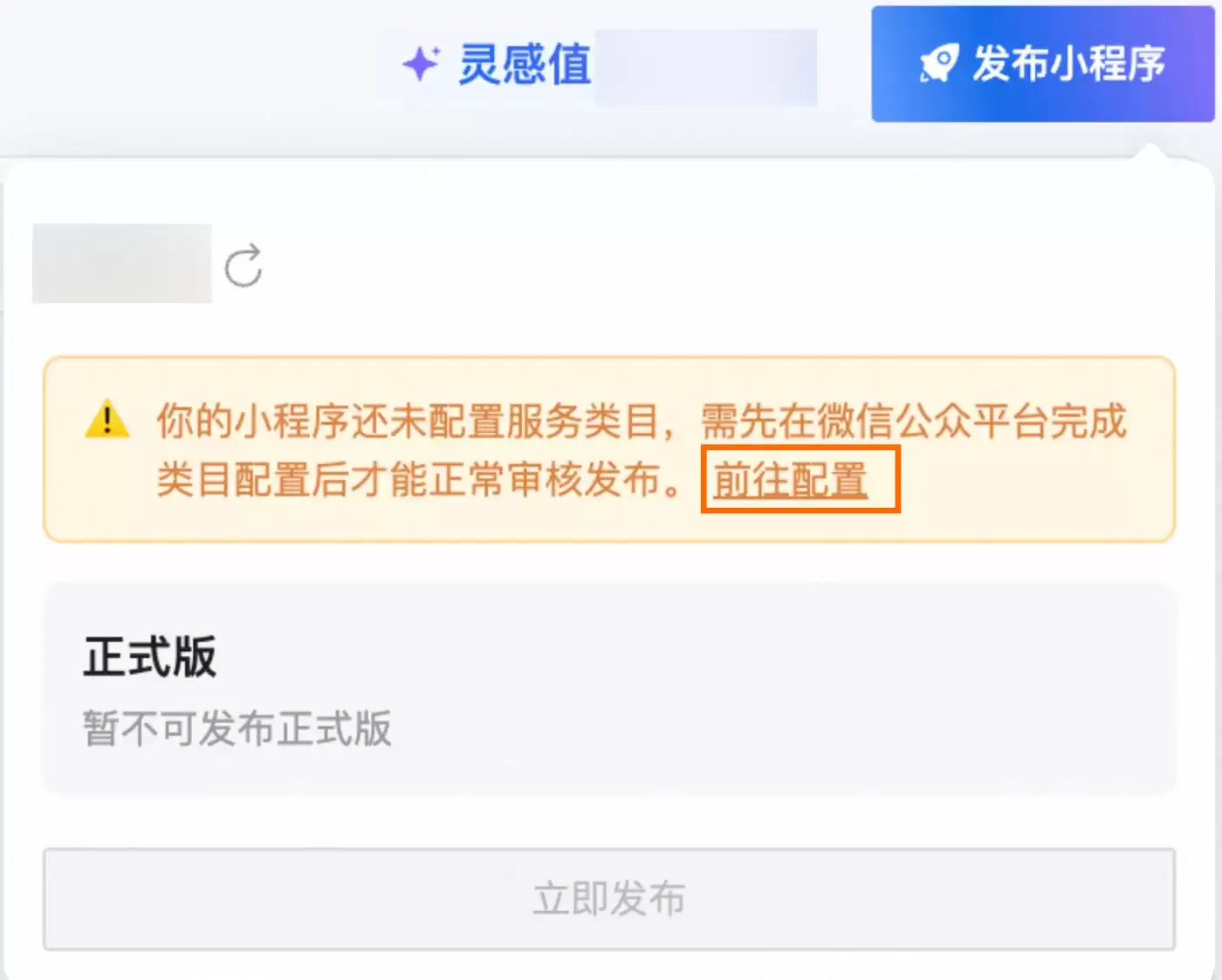 服务类目设置