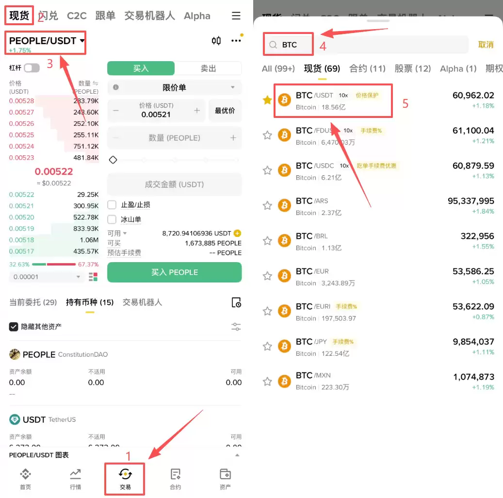 比特币(BTC)现货交易和合约交易有什么区别？新手该怎么选？