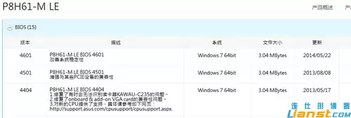 华硕P8H61主板升级BIOS图文教程