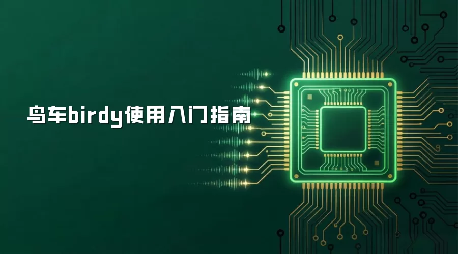 鸟车birdy使用入门指南