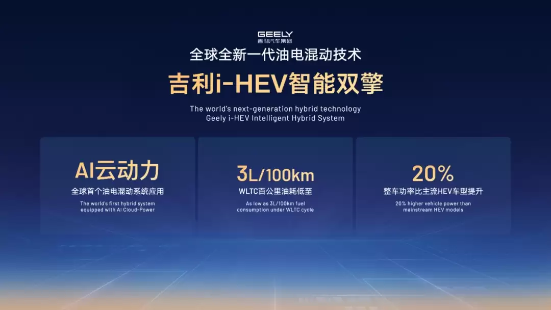 吉利明日发布新一代 i-HEV 智擎混动技术，今年将应用于 4-5 款新车