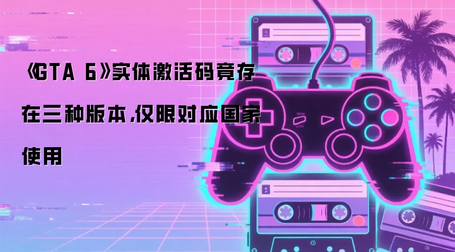 《GTA 6》实体激活码竟存在三种版本，仅限对应国家使用