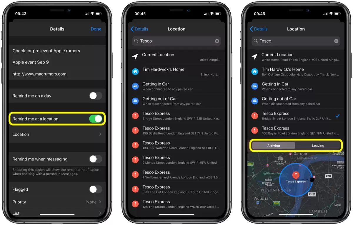iOS 13 教程：如何在 iPhone 上创建基于位置的提醒？